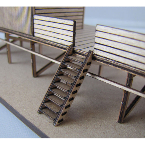Trackside Models Laser Cut Kit - Coaling Platform - HO Scale