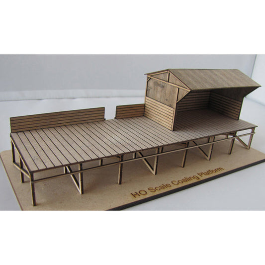 Trackside Models Laser Cut Kit - Coaling Platform - HO Scale