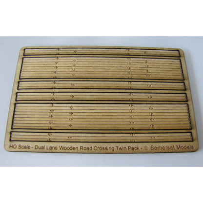 Trackside Models Laser Cut Kit - Dual Wooden Crossing  - HO Scale