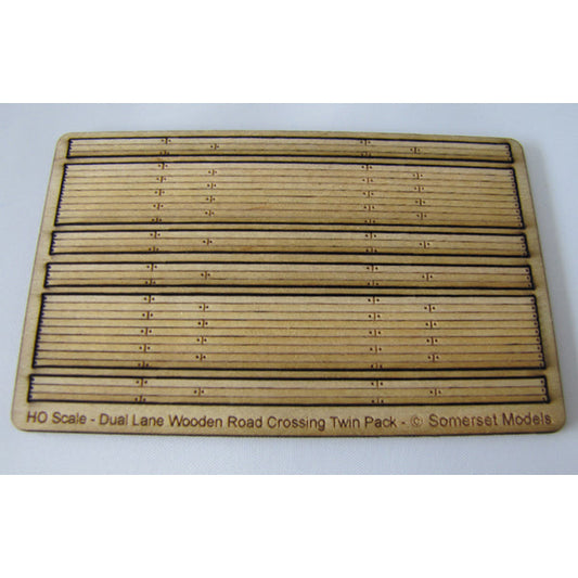 Trackside Models Laser Cut Kit - Dual Wooden Crossing  - HO Scale
