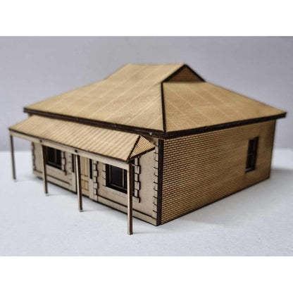 Trackside Models Laser Cut Kit - The Federation Cottage - HO Scale