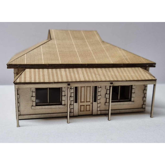 Trackside Models Laser Cut Kit - The Federation Cottage - HO Scale