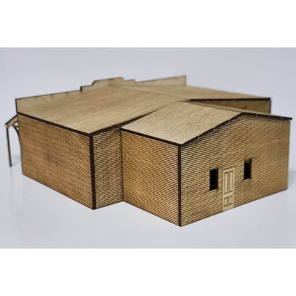 Trackside Models Laser Cut Kit - The Shops - HO Scale