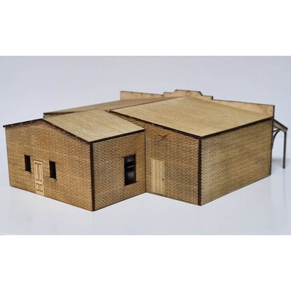 Trackside Models Laser Cut Kit - The Shops - HO Scale