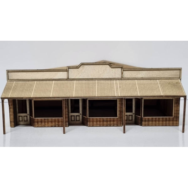 Trackside Models Laser Cut Kit - Low Relief The Shops  - HO Scale