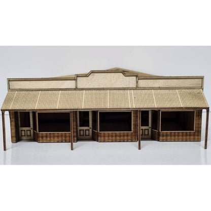 Trackside Models Laser Cut Kit - Low Relief The Shops  - HO Scale