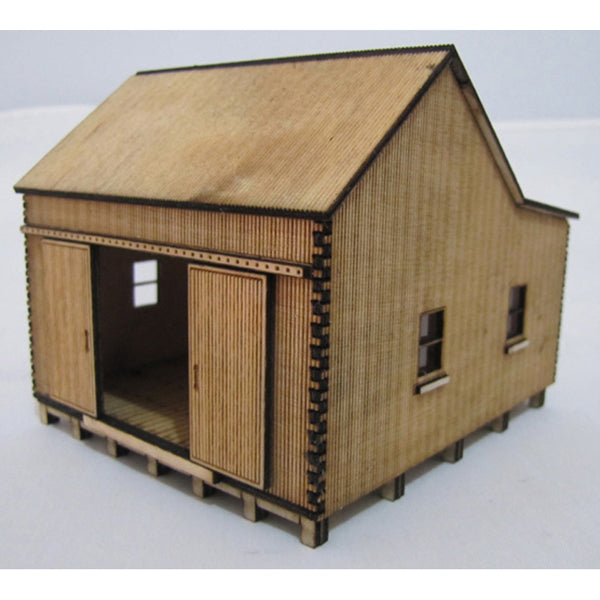 Trackside Models Laser Cut Kit - Sawtooth Shed - N Scale