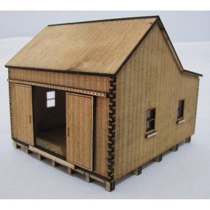 Trackside Models Laser Cut Kit - Sawtooth Shed - N Scale