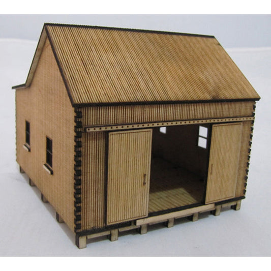 Trackside Models Laser Cut Kit - Sawtooth Shed - N Scale