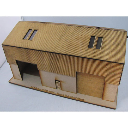 Trackside Models Laser Cut Kit - Tony's Industrial Shed - HO Scale