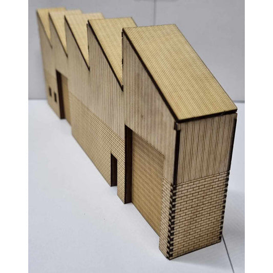 Trackside Models Laser Cut Kit - Low Relief Sawtooth Workshop - HO Scale