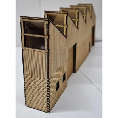 Trackside Models Laser Cut Kit - Low Relief Sawtooth Workshop - HO Scale
