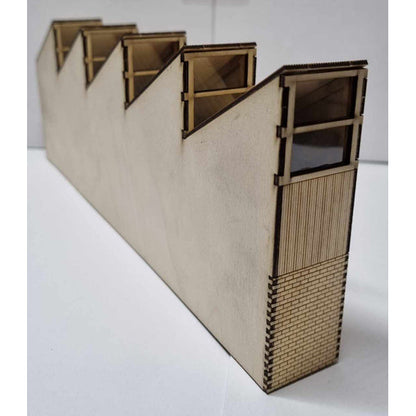 Trackside Models Laser Cut Kit - Low Relief Sawtooth Workshop - HO Scale