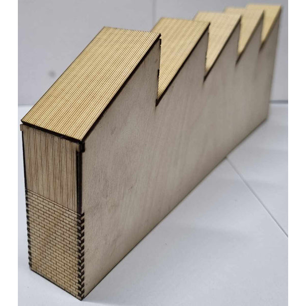 Trackside Models Laser Cut Kit - Low Relief Sawtooth Workshop - HO Scale