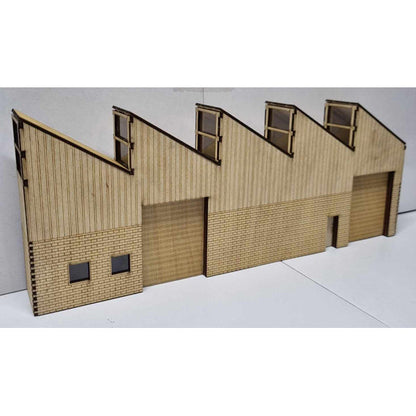 Trackside Models Laser Cut Kit - Low Relief Sawtooth Workshop - HO Scale