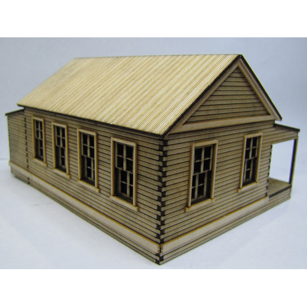 Trackside Models Laser Cut Kit - The School - HO Scale