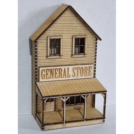 Trackside Models Laser Cut Kit - Low Relief General Store - HO Scale