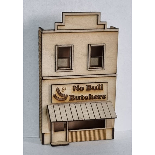 Trackside Models Laser Cut Kit - Low Relief Butchers Shop - HO Scale