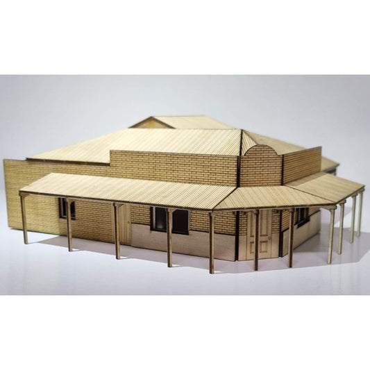 Trackside Models Laser Cut Kit - The Corner Shop - HO Scale