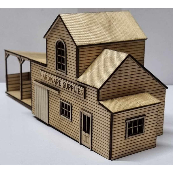 Trackside Models Laser Cut Kit - Hardware Store  - HO Scale
