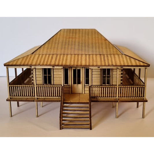 Trackside Models Laser Cut Kit - The Queenslander - HO Scale