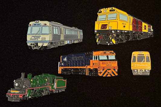 Queensland Train Badges - Series 4 - Set of 5