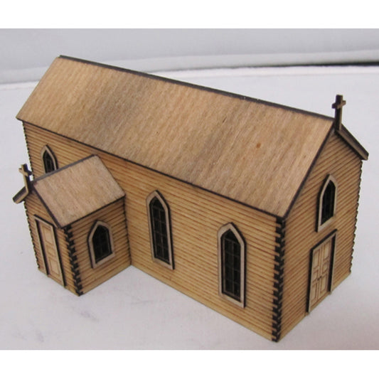 Trackside Models Laser Cut Kit - Country Church  - N Scale