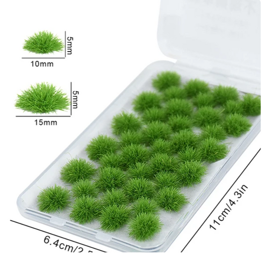 Grass Tufts -Medium Green F2