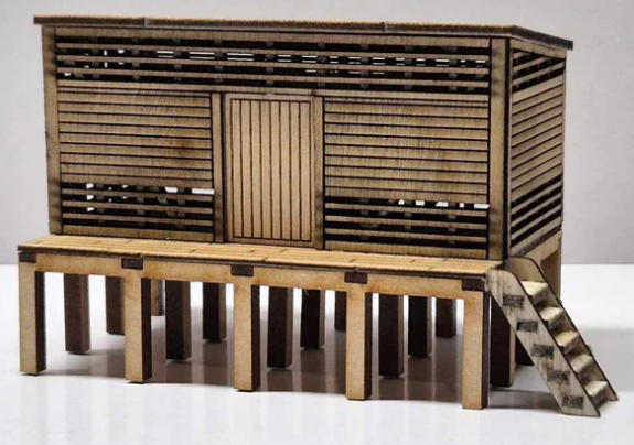 Trackside Models Laser Cut Kit - NSW Cream Shed - HO Scale