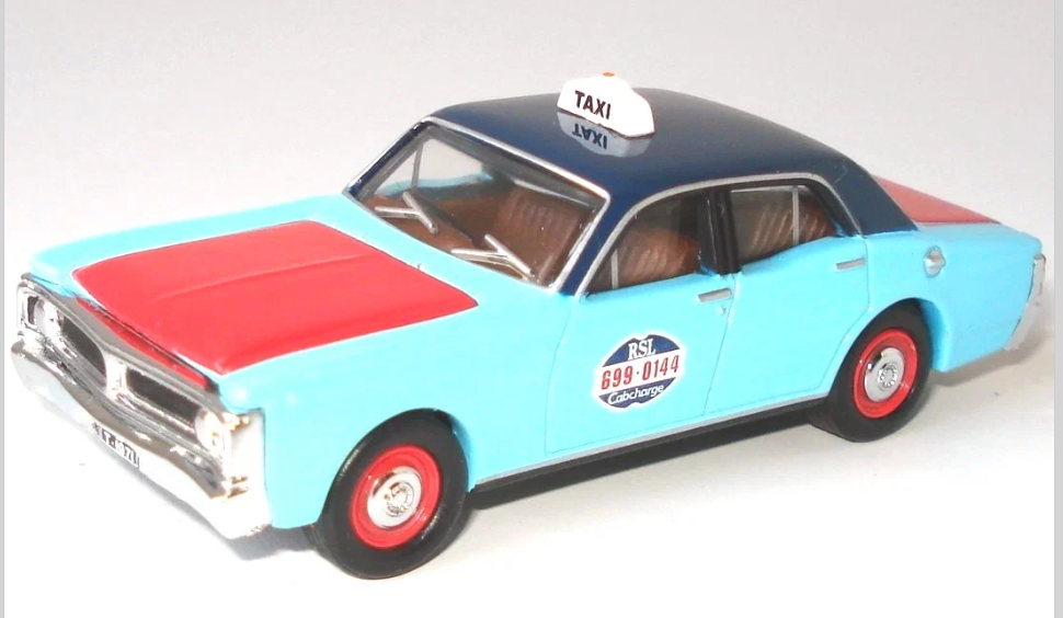 Road Ragers 1:64 XY Falcon Taxi - RSL Cabs