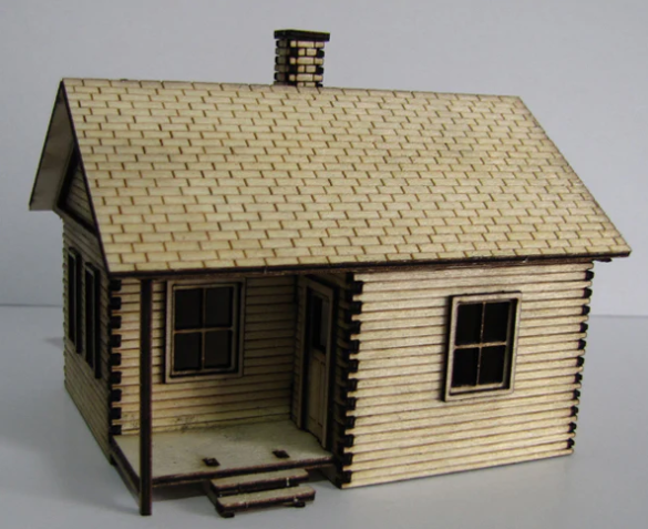 Trackside Models Laser Cut Kit - The Cottage - HO Scale
