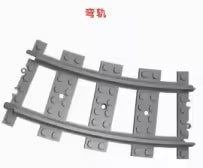 BuildingToys Brick Track - 16 Piece Curve (complete circle)