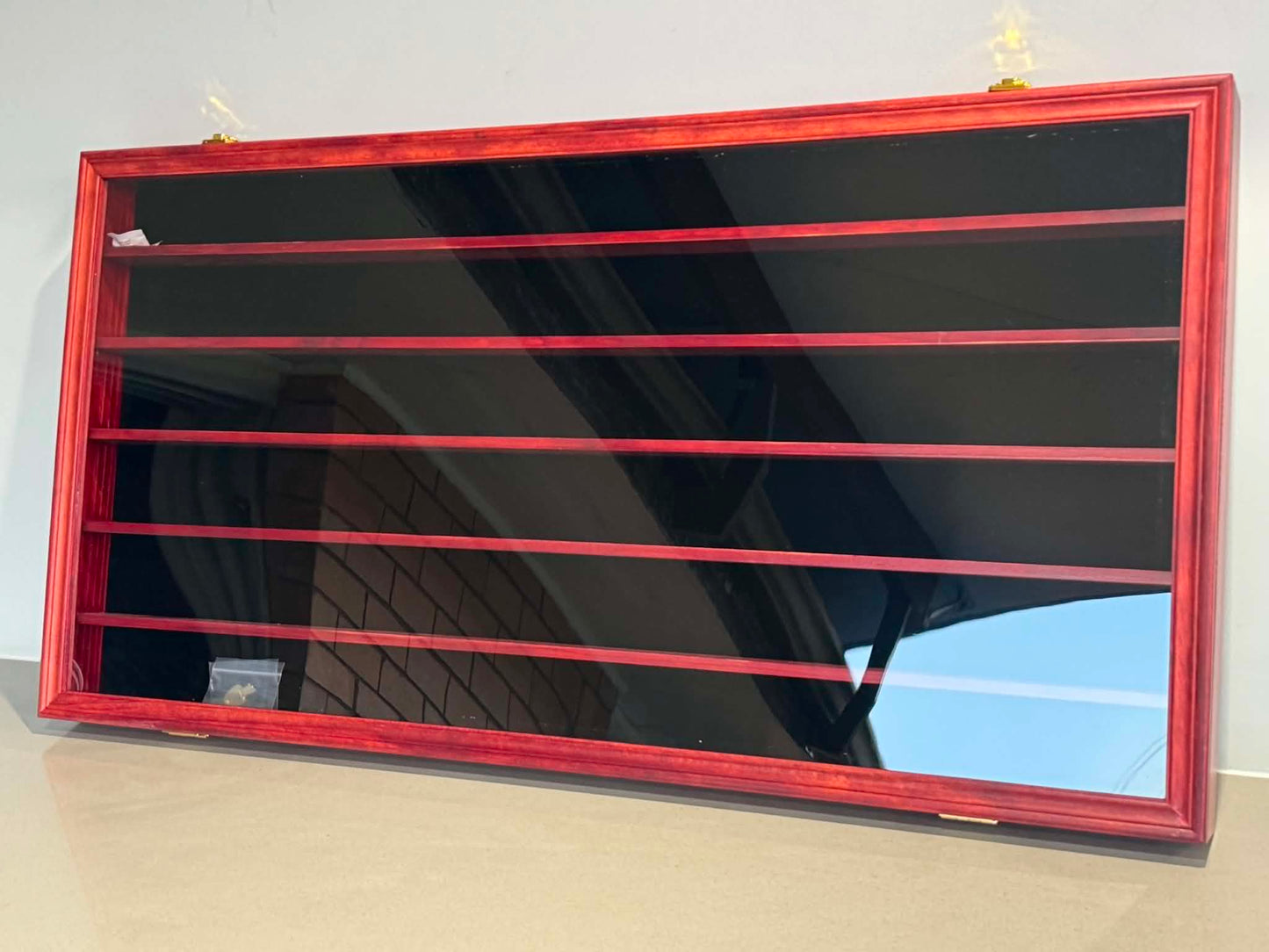 Timber Display Case - Cherry Red