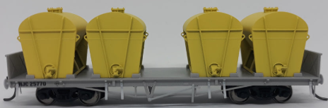 Wuiske Models HJC Cement Wagons Pack 4 Set of 3 Queensland Rail HO Standard Gauge