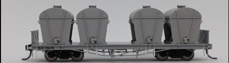 Wuiske Models HJC Cement Wagons Pack 2 Set of 3 Queensland Rail HO Standard Gauge