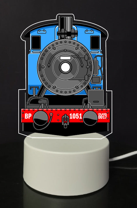 USB Lamp - Queensland Steam Train - Blue Baby