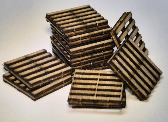 Trackside Models Laser Cut Kit - Pallets - HO Scale