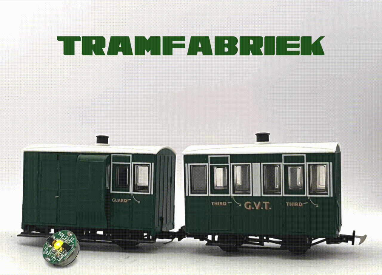 MagnoLED Carriage Lighting product (pack of 3 lights) - Tramfabriek