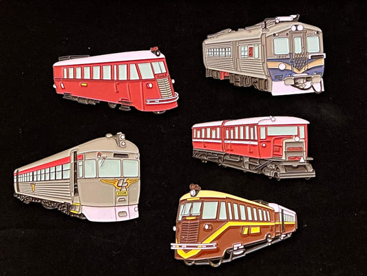 QR Rail Motor Badges - Series 1 - Set of 5