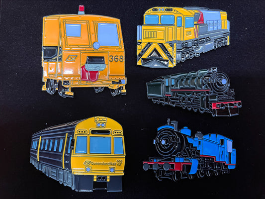 Queensland Train Badges - Series 6 - Set of 5