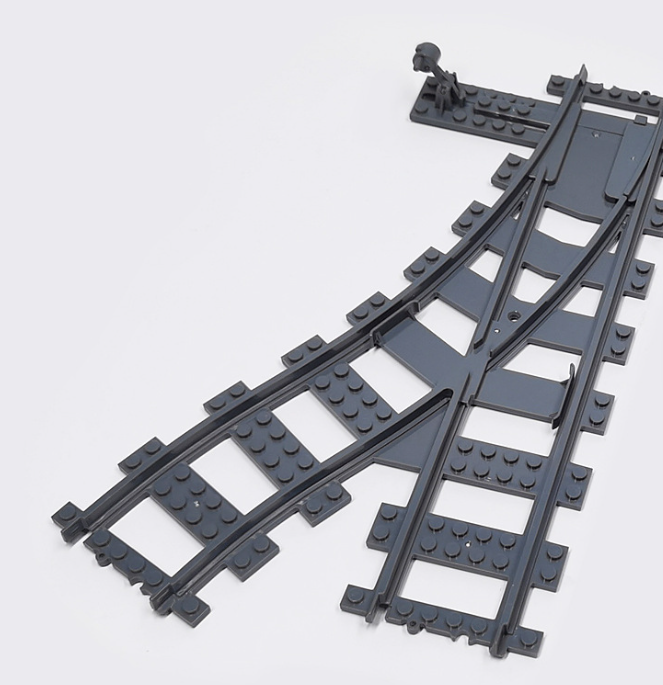 BuildingToys Brick Track - Right Hand Points