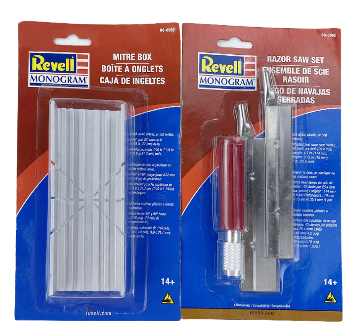 Revell Hobby Mitre Box and Saw Set – Model Box