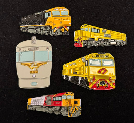 Queensland Train Badges - Series 3 - Set of 5
