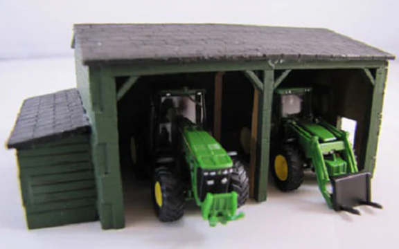 Trackside Models Laser Cut Kit - Tractor Shed  - N Scale