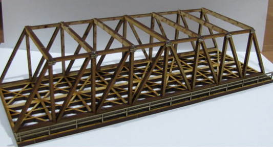 Trackside Models Laser Cut Kit - Dual Truss Bridge - N Scale