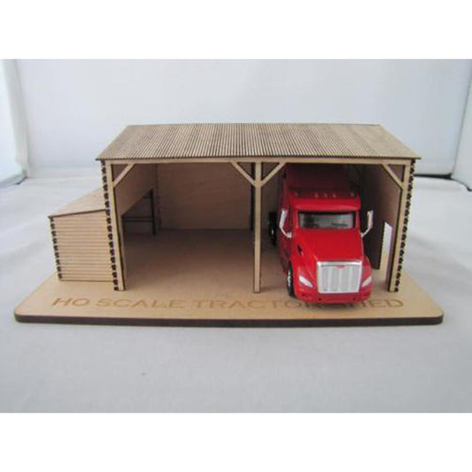 Trackside Models Laser Cut Kit - Tractor Shed  - HO Scale
