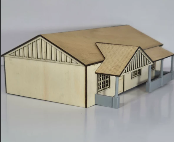 Trackside Models Laser Cut Kit - "Station Masters House" - HO Scale