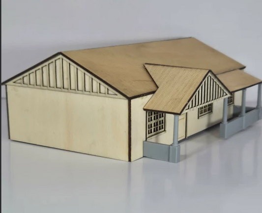 Trackside Models Laser Cut Kit - "Station Masters House" - HO Scale