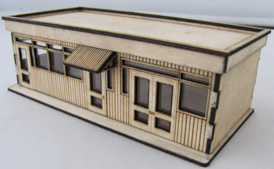 Trackside Models Laser Cut Kit - Tony's Site Office  - HO Scale